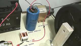 Motor generator mechanical energy into electrical energy 12 Volts free