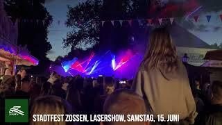 Lasershow, Stadfest Zossen, 15. Juni 2024