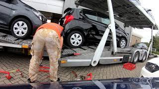 Loading 10 Opel KARL  .  Автовоз по Европе...