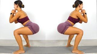 Squat Challenge For a Rounder Butt and Fit Legs | No Equipment Needed