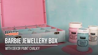 Jewellery box with dekor paint chalky // Ékszerdobozt dekor krétafestékkel