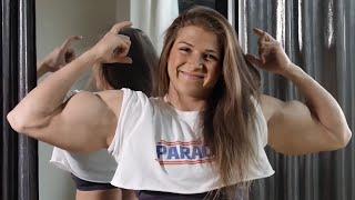 Emily Brand STRONG & Big Biceps Girl Bodybuilder