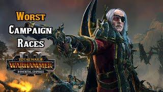 Top 5 Worst Campaign Races - Total War: Warhammer 3 Immortal Empires