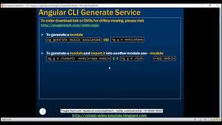Angular cli generate module