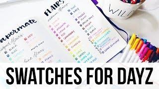 Weekly Bullet Journal Set Up | Swatch City