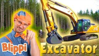 Blippi | Blippi Explore an Excavator | Educational Videos for Toddlers | Cars for Children