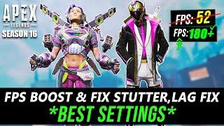  How To DRASTICALLY Boost & FIX FPS Drops In APEX LEGENDS Season 16 | APEX Best Settings 2023️