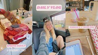 DAILY VLOG + *SUPER* CUTE SPRING TRY ON HAUL (W/ DISCOUNT CODE!)