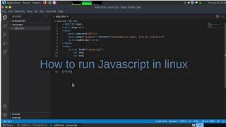 how to run Javascript in Ubuntu 20.04