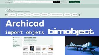 ARCHICAD - BIMOBJECT import d'objets