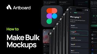 How to make bulk mockups for Figma designs automatically | Artboard Studio