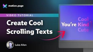 Create Awesome Scrolling Texts with Motion.page/GSAP 