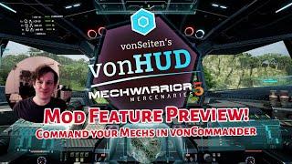 Big Extension for the vonHUD Mechwarrior 5 Mod - see the new "vonCommander" Interface in Action!