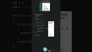 Number pattern programs in less than 60 seconds #shorts #patternshorts #shortsfeed #softethics