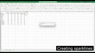 Creating sparklines