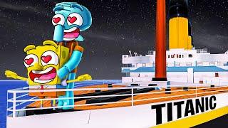 SpongeBob DESTROYS The Titanic in Roblox!