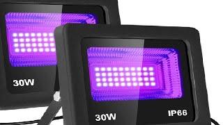 30W LED Black Light, IP66 Waterproof Outdoor&Indoor Stage Light Black LED Floodlight Review