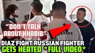 Nate Diaz Vs Russian MMA Fighter And Khabib's Crew (FULL FIGHT)