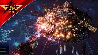 Храфнкель vs Крепость Фаланга Мод на сверхжирные корабли Battlefleet Gothic: Armada 2  Skalgrim