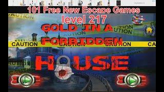 101 Free New Escape Games level 217 - Gold in a Forbidden House - Complete Game