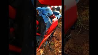 KTM Duke 390 Crash  heart teaching