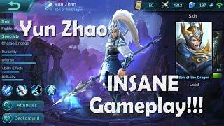 Mobile Legends YUN ZHAO insane gameplay!!!