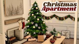 Christmas Apartment // The sims 4 CC speed build