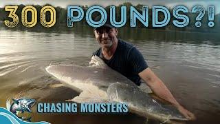 Battle with a 300 lb BEAST! - Chasing Monsters - Fishing Show