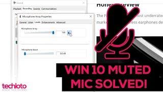 Microphone Keeps Muting Itself In Windows 10  2018  FIXED AT 1:34MIN (NO ANTIVIRUS)