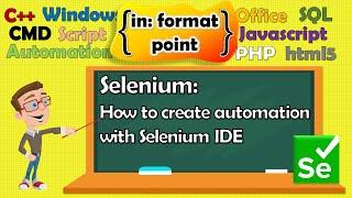 Creare automazioni con Selenium