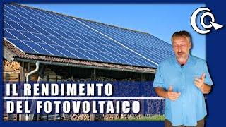 Il rendimento (od efficienza) del fotovoltaico