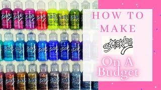 Homemade Stickles Glitter Glue Tutorial | Dollar Tree Products Only  Episode 1 #adultcoloring