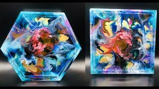 Resin And Alcohol Ink Coasters