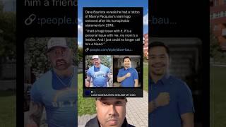 Dave Bautista reviews he had a tattoo of Manny Pacquiao’s team logo￼ we removed after his homophobic