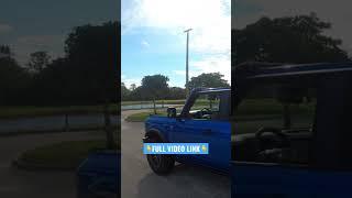 Ford Bronco top down point of view drive