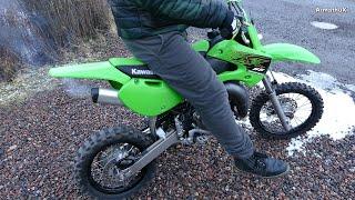 Kawasaki KX65 2-Stroke - My First Test (Raw Sound)