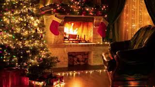 Cozy Christmas Music With Fireplace  Relaxing Christmas Classic Music  Christmas Ambience