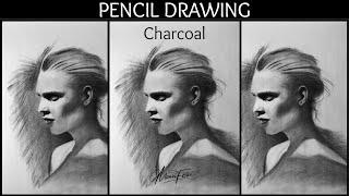 Portrait Drawing | Charcoal | 18” x 24” Inches | Inspired by Robert Kelley