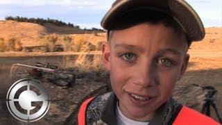 12 Year Old Kohl's 649 Yard First Buck Freak Out! - Long Range Hunting