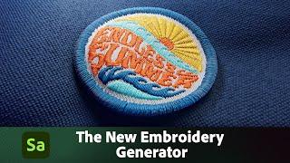 Embroidery Generator in Substance 3D Sampler | Adobe Substance 3D