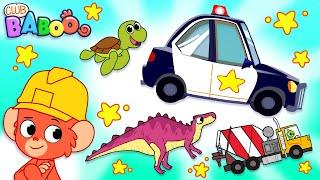 Cartoons for kids | Cars, Animals & Dinosaurs | Educational videos for children | Club Baboo