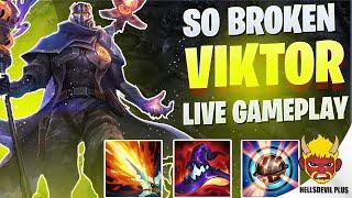 Viktor Is SO BROKEN (Team Trolling) - Wild Rift HellsDevil Plus Gameplay