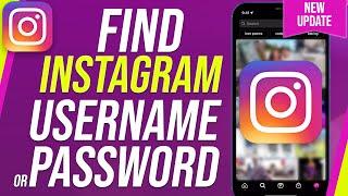 How To Find Instagram Password And Username