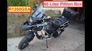 R1250GSA: Installing a 65 Liter Pillion Box