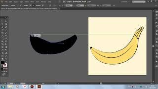 Как нарисовать банан в программе Adobe Illustrator