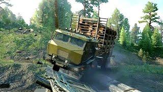 Military Azov 5319Crossing The Broken Bridge #SNOWRUNNER #shorts #trending #ytshorts #viral #gaming