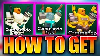 HOW TO GET NEW COMMANDO TROOPER SKINS SHOWCASE In TOWER DEFENSE SIMULATOR! Roblox