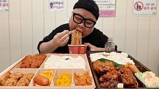 야식은 편의점이 국룰 아닙니까?│Ramen and lunch box Mukbang Eatingshow