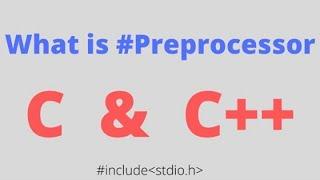 what is preprocessor