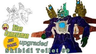 How to Draw Upgraded Titan Cameraman | Drawing Skibidi Toilet  73 Part 2 | Step By Step Drawing 